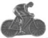 BICYCLE PIN CAST RIDER ON BIKE PIN